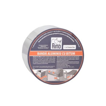 Rino banda aluminiu cu bitum 1.1mmX75mmX10m